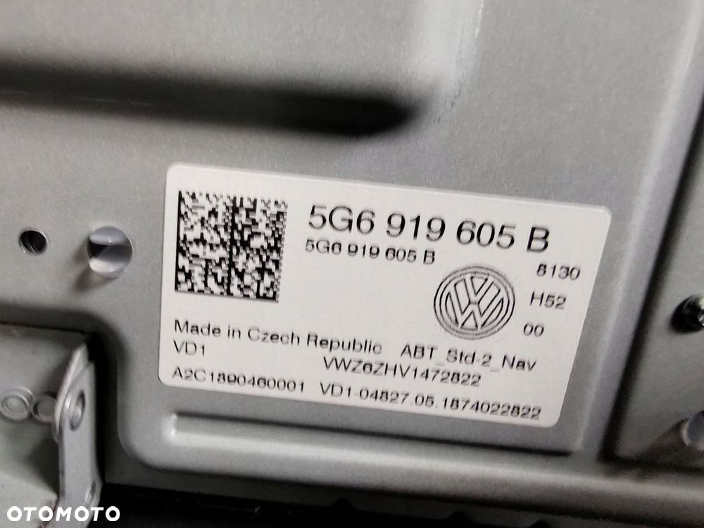VW MIB2 3Q0035874B 5G6919605B NAVI JEDNOSTKA WYŚWIETLACZ - 8