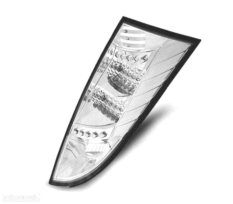 FAROLINS TRASEIROS LED FORD FOCUS 98-04 CROMADO - 2