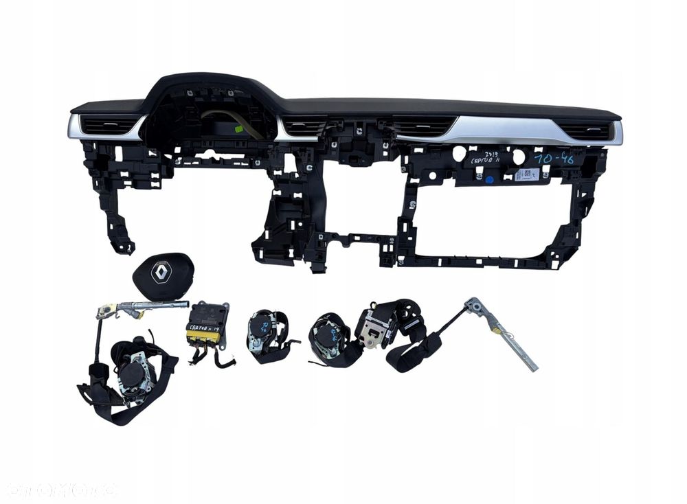 DESKA KONSOLA PODUSZKI AIR-BAG PASY SENSOR RENAULT CAPTUR II 2019-2024 - 1