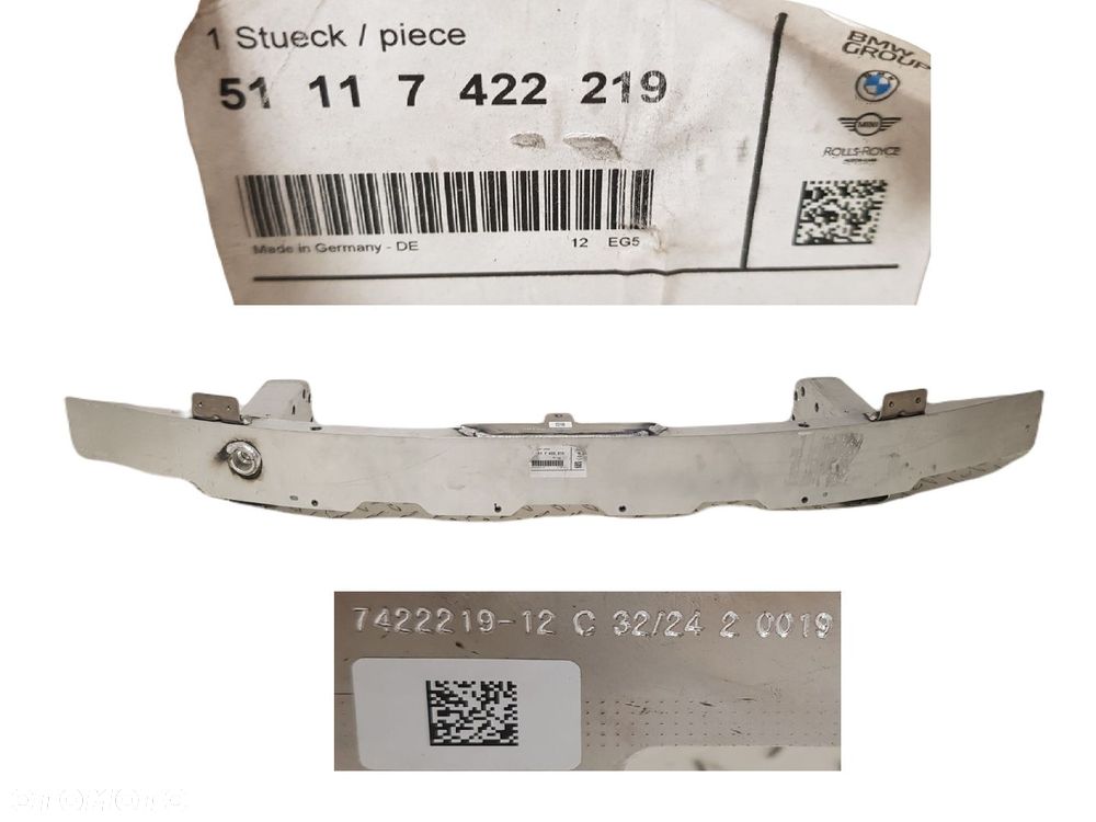 FABRYCZNIE NOWA ORYGINALNA BELKA WZMOCNIENIE ZDERZAKA PRZEDNIEGO PRZÓD BMW 3 G20 G21 18-25