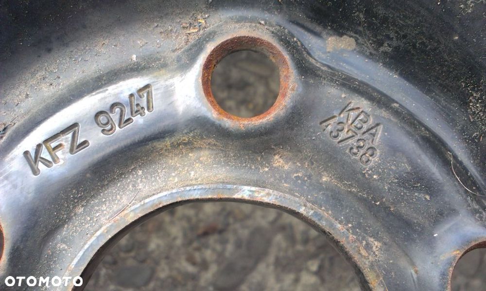 16” - felgi 5x105 - Opel Astra J Mokka , Chevrolet Trax Cruze - FELGA Stalowe 5x105 , r16 cali - Koło zapasowe Dojazdowe Zapasówka - 4