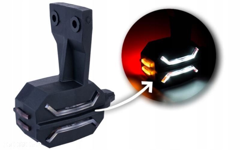 lampa obrysowa led dragon lewa dragon biała pomarańczowa czerwoan 12/24v - 2
