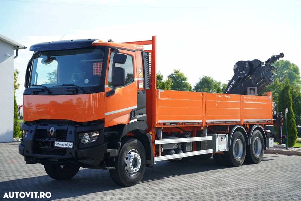 Renault C 430 / 6x4 / LIVRARE 6,8 M + HIAB 188 ES-4 HDS / EXTENSIE 12,5 M / RADIOCOMANDĂ / ROTATOARE - 8