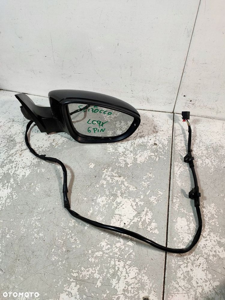 lusterko prawe 6 pin kolor lc9x vw scirocco iii - 3