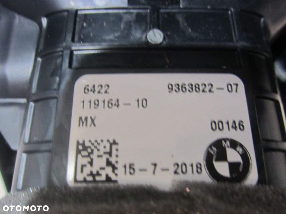 BMW X3 G01 X4 G02 KRATKA NAWIEWU TYLNA TYŁ PODGRZEWANE 64229363822 9363822 - 9