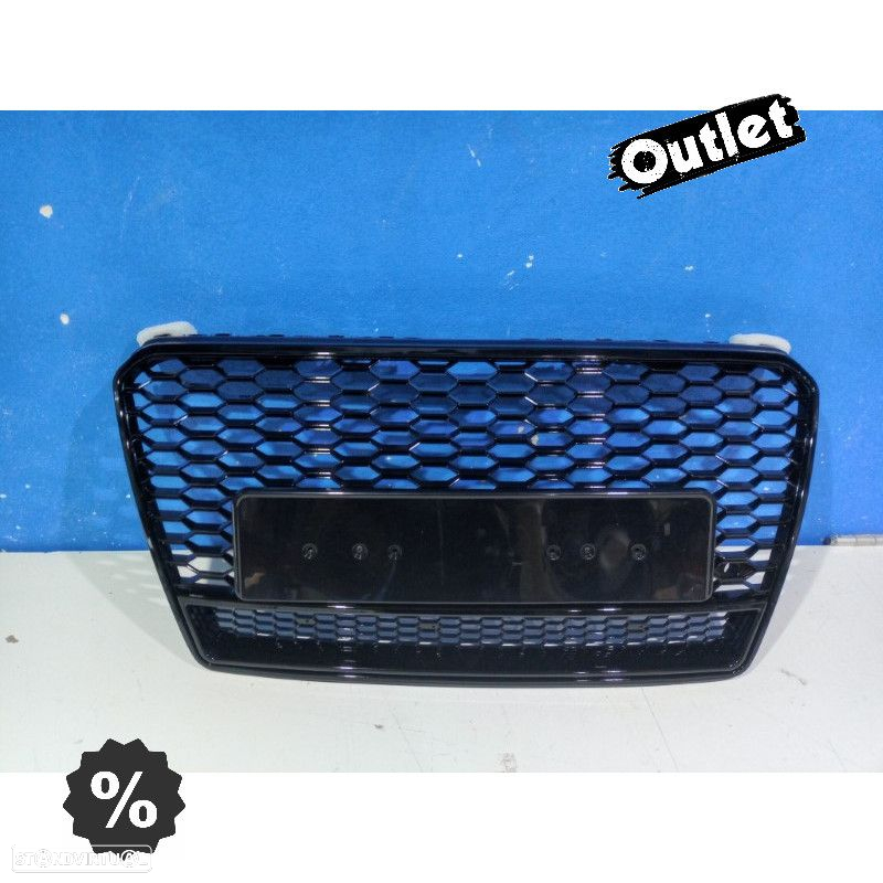 C011492C2 GRELHA DIANTEIRA AUDI A7 LOOK RS7 15-18 PRETO - 6