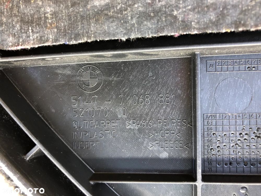 BOCZEK BAGAŻNIKA PODŁOGA BMW E91 CZARNA - 6