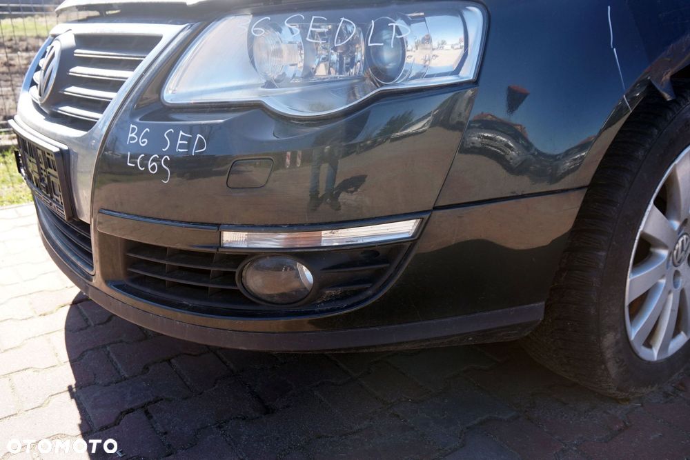 ZDERZAK PRZEDNI PASSAT B6 LC6S  ZIELONY VOLKSWAGEN 2005-2010 - 4