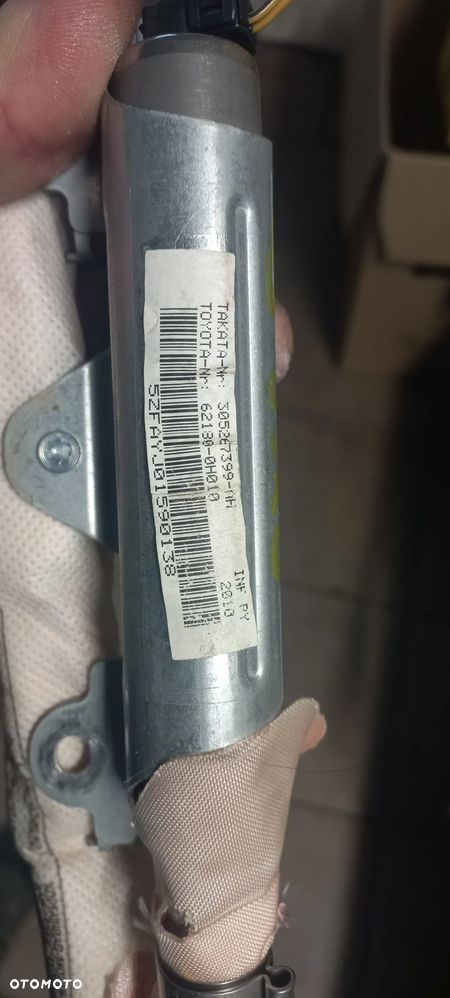 TOYOTA AYGO I 05-14 KURTYNA POWIETRZNA  c1 peugeot 107  5 drzwi  62180-0H010 - 3