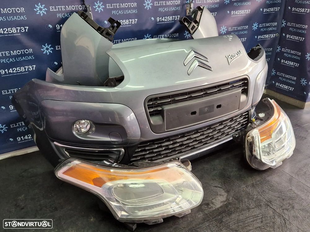 Frente completa usada CITROEN C3 PICASSO 1.6 HDI capot parachoques guardalamas oticas radiadores - 2