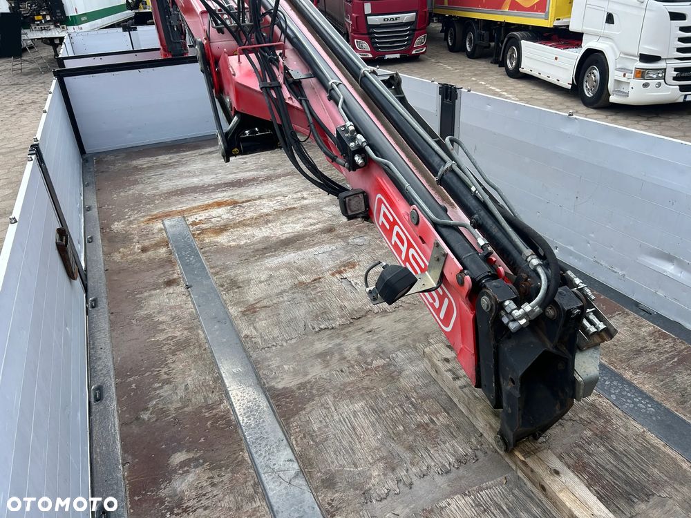 Wielton BURTOWA + HDS DŹWIG FASSI F215AS / BURTA 80 CM WYSOKIE / OŚ PODNOSZONA / OSIE SAF / PODPORY HYDRAULICZNE / IDEALNA DO BUDOWLANKI !! - 27