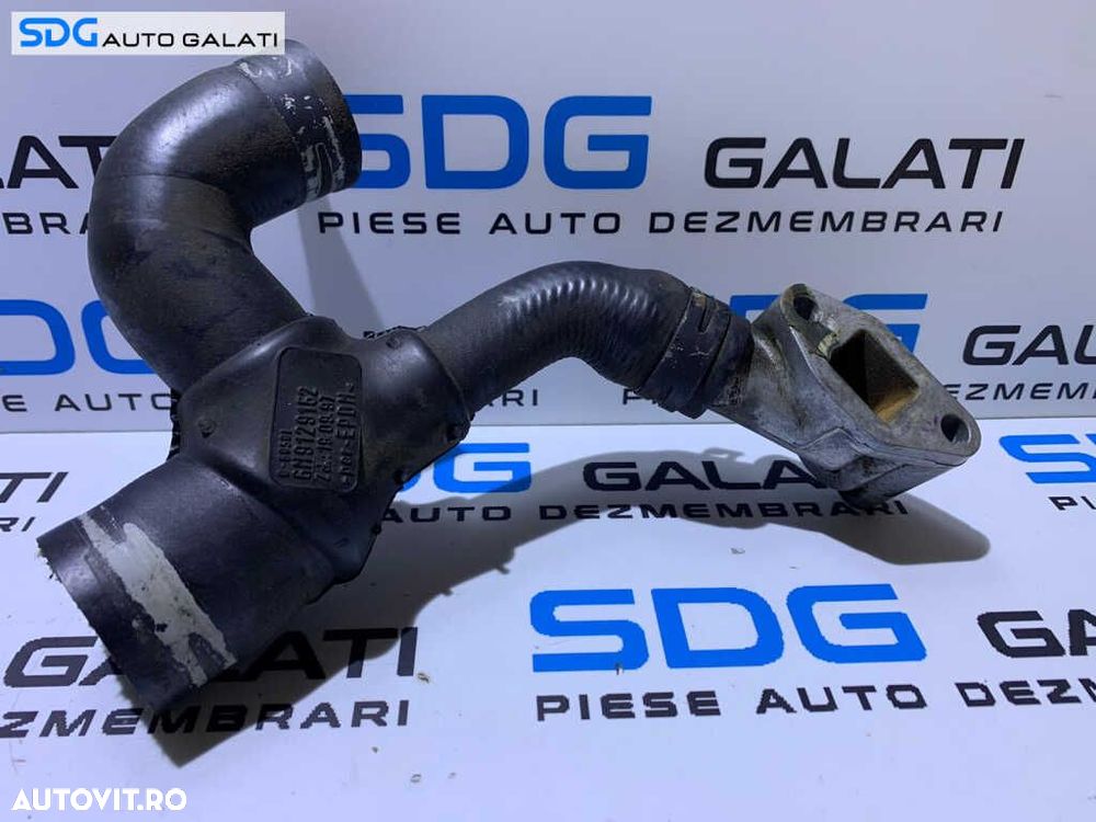 Furtun Conducta cu Flansa Lichid Racire Motor Termostat Pompa Apa Opel Vectra B 1.4 1.6 Cod 9129221 [S0090] - 1