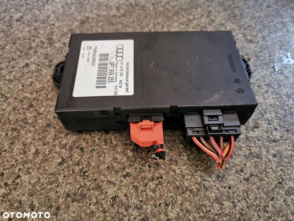 MODUŁ STEROWNIK DACH AUDI A38P KABRIO OE 8P7959255 - 2