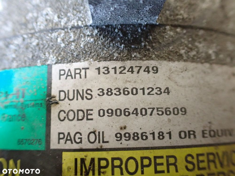 SPRĘŻARKA KLIMATYZACJI OPEL ASTRA H 1.8 13124749 - 6