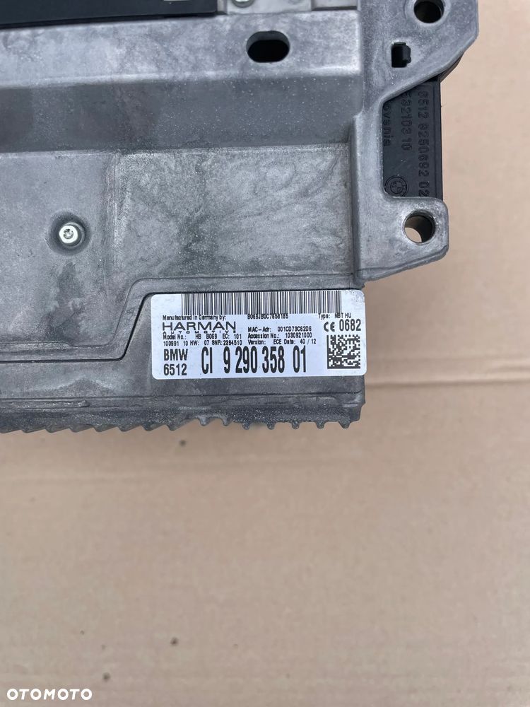 bmw f10 f11 radio cd czytnik panel klimatyzacji monitor cic 929035801 - 9
