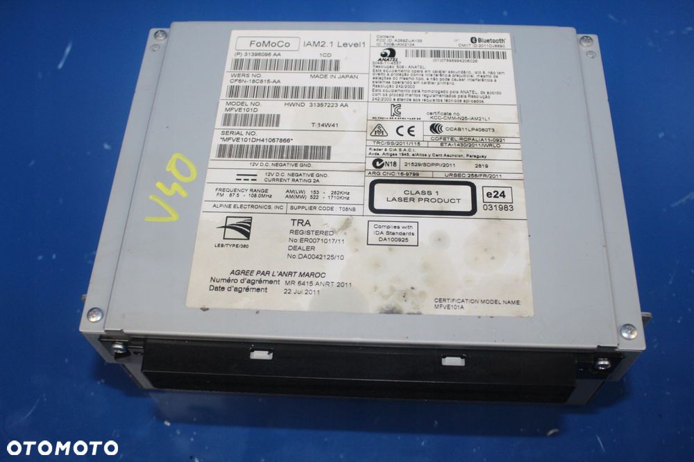 VOLVO V40 II S60 V60 12- CZYTNIK RADIO CD - 1