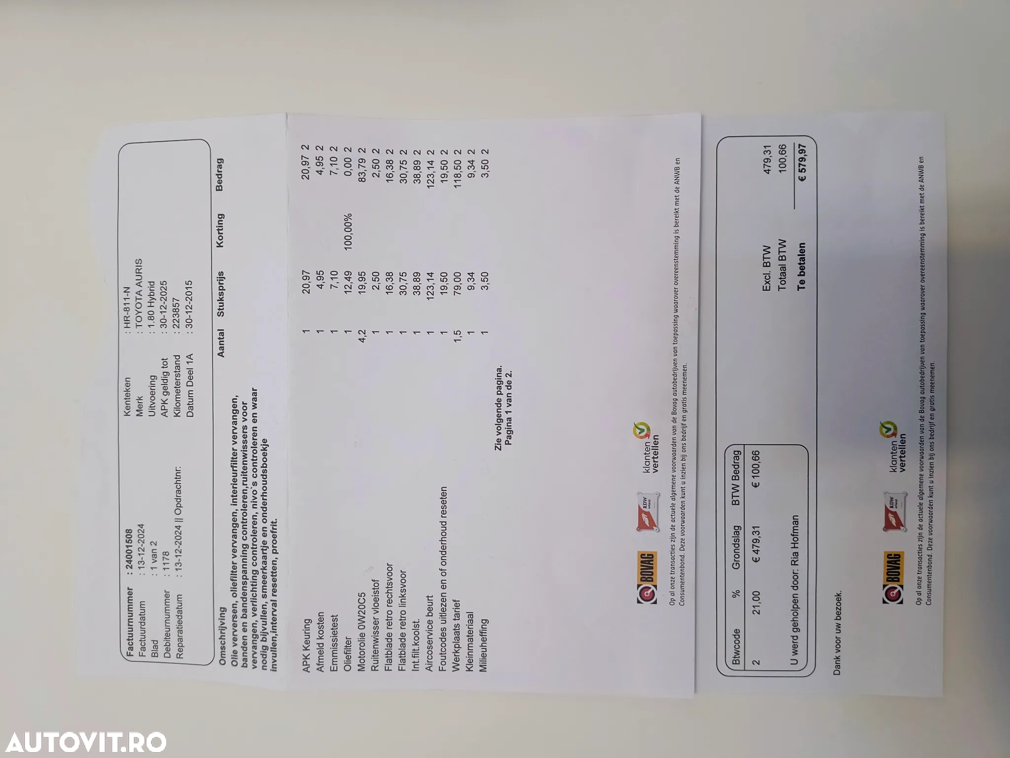 Toyota Auris 1.8 VVT-i Hybrid Automatik Executive - 12