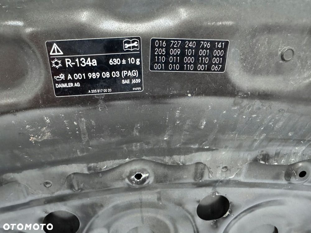 PRZÓD MERCEDES C KLASA W205 A205 LIFT AMG ZDERZAK MASKA BŁOTNIKI LAMPY - 6