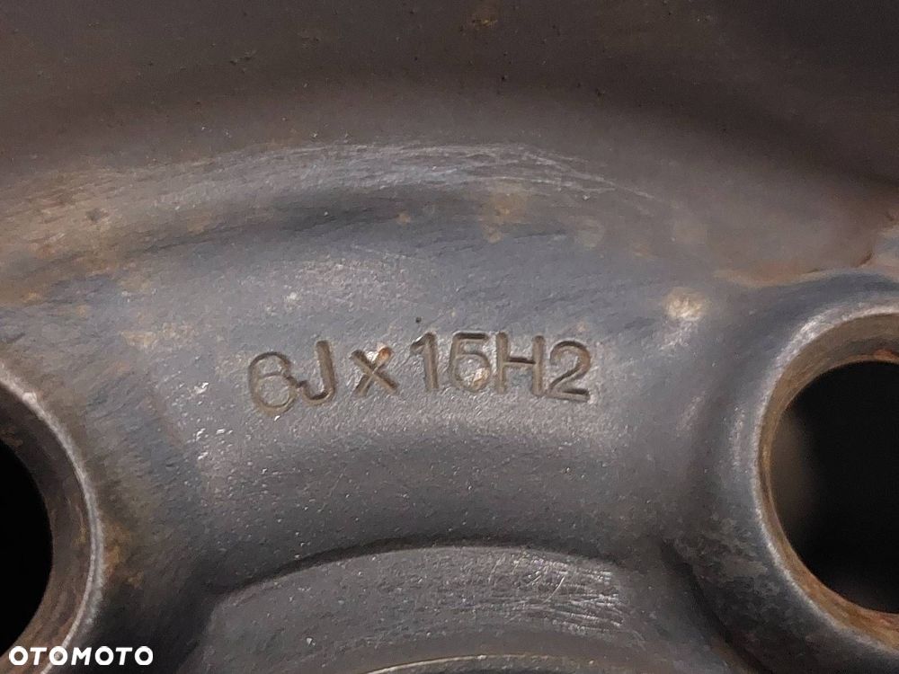 FELGA STALOWA 2 SZT 5x100 6Jx15 ET38 FI57,1 VOLKSWAGEN AUDI 1J0601027H - 5