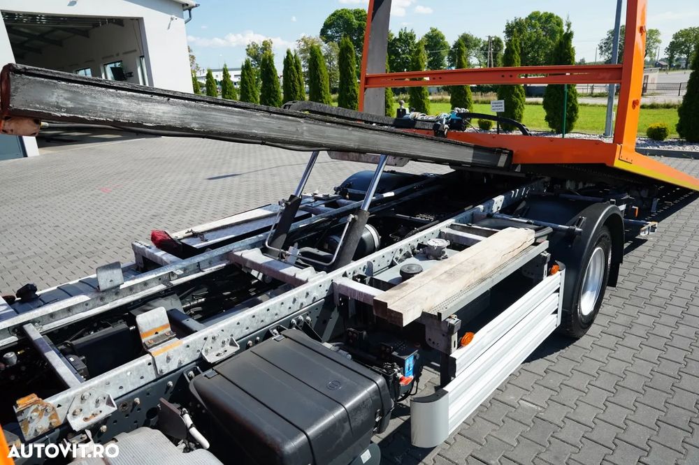 Iveco EUROCARGO / REMORCA AUTO HIDRAULICĂ / PLATFORMĂ - 6 M / REMORCA DUPĂ CU 6 LOCURI / TRONIU / EURO 6 - 8