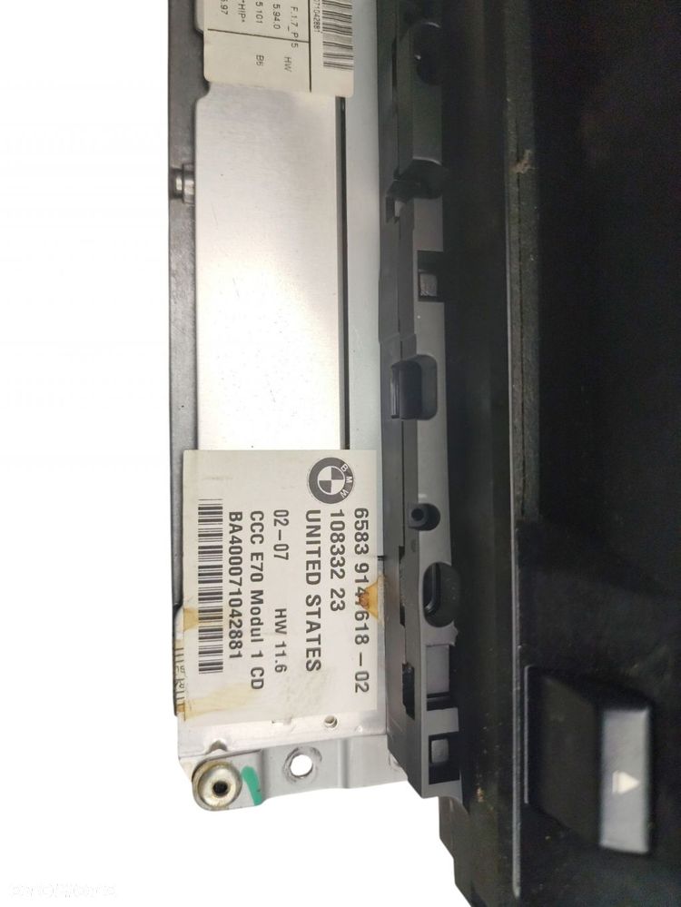 RADIO CD DVD BMW X5 E70 X6 E71 (06-10) 9147618 - 3