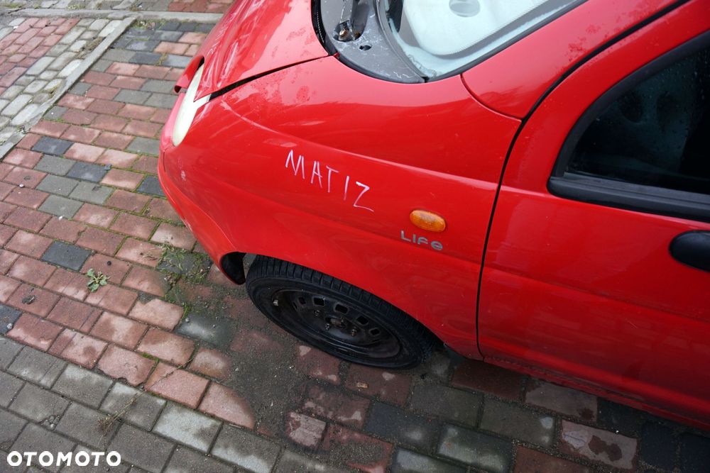 MASKA ZDERZAK BŁOTNIKI LAMPY MATIZ M100  DAEWOO 1998-2007 CZERWONY PRZÓD KOMPLETNY - 12