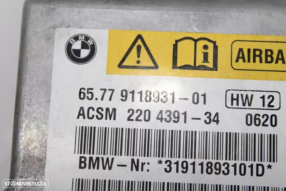 CENTRALINA AIRBAG BMW 5 2006 -6577911893101 - 4