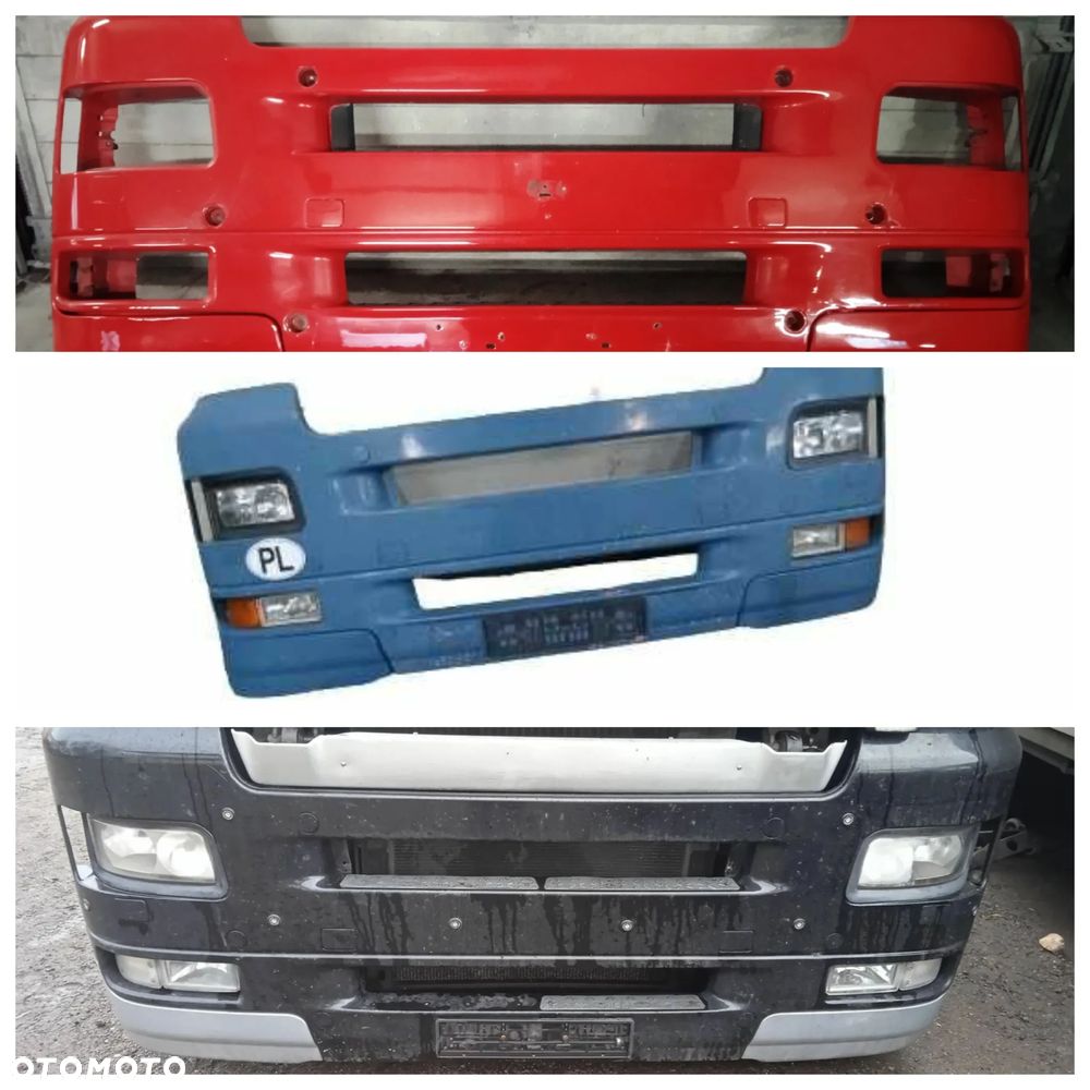 Zderzak MAN TGA czerwony niebieski czarny - 1