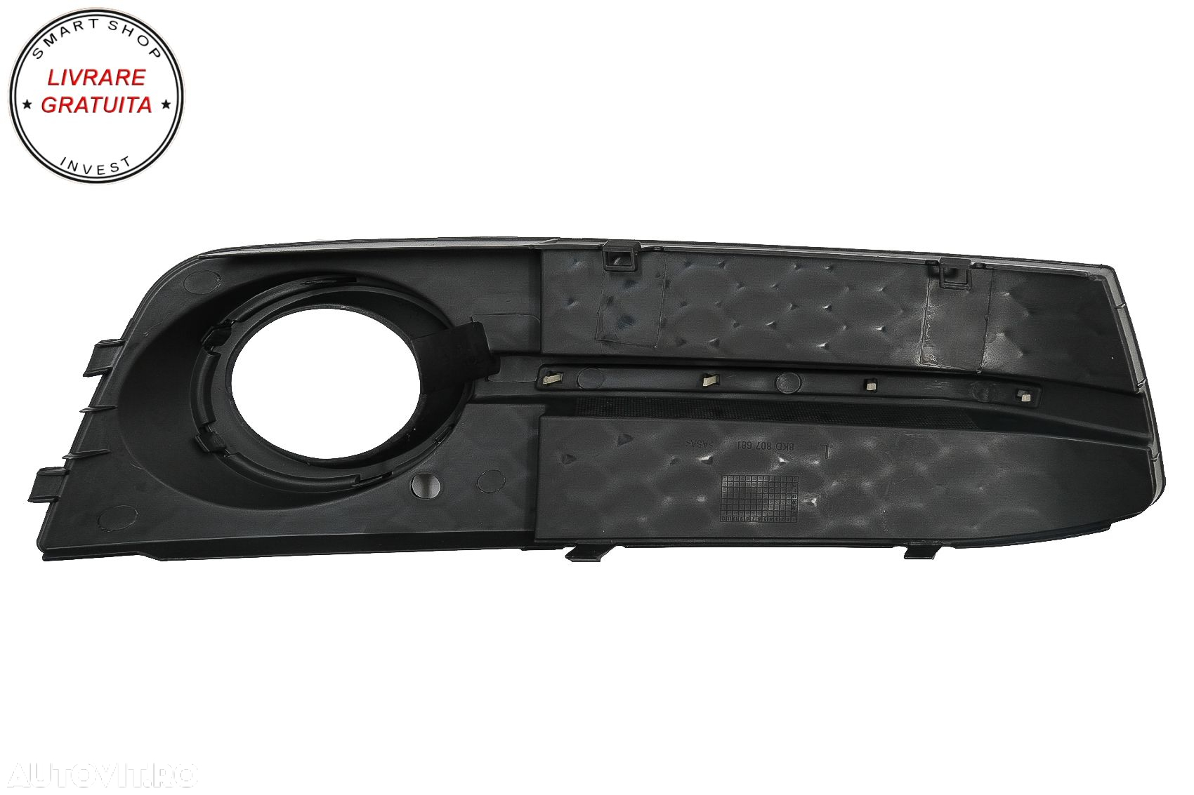 Grile Laterale Bara Fata AUDI A4 B8 8K (2007-2011) S4 Design Negru Lucios- livrare gratuita - 3