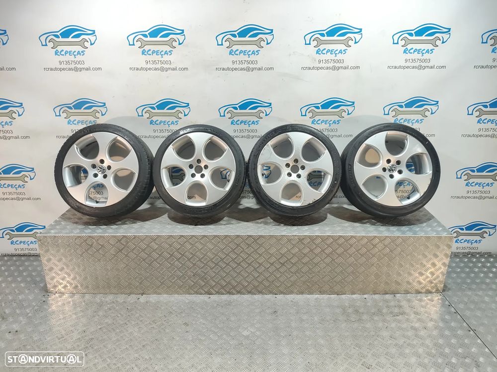 JANTES ORIGINAIS RONAL VW VOLKSWAGEN POLO GTI 5 V MK5 6R 6R1 6C1 17 POLEGADAS 7J ET46 5X100 - 3