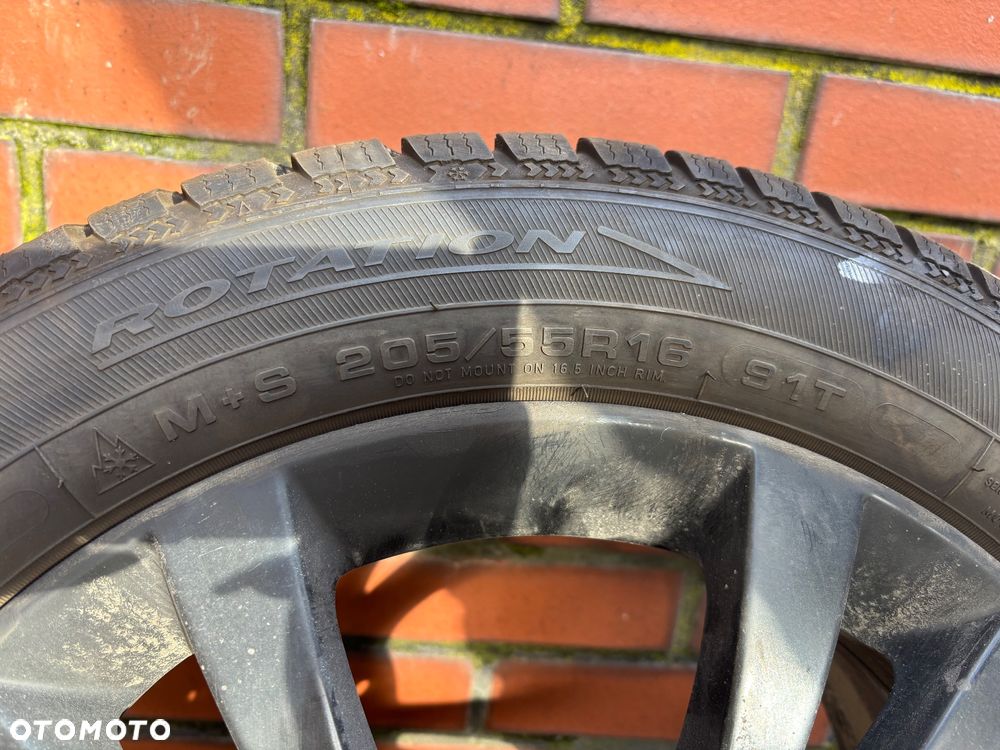 4x alufelgi z oponami zimowymi 205/55 r16 - 3