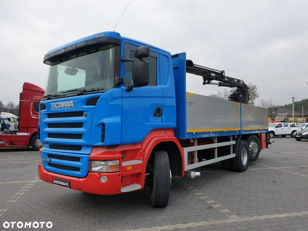 Scania R 400 LB 6x2 HDS Budowlanka Widły Oś Skrętna Super Stan - 18