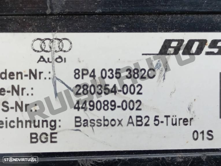 Coluna Som Trás 8p403_5382c Audi A3 (8p) [2003_2012] 2.0 Tdi - 3