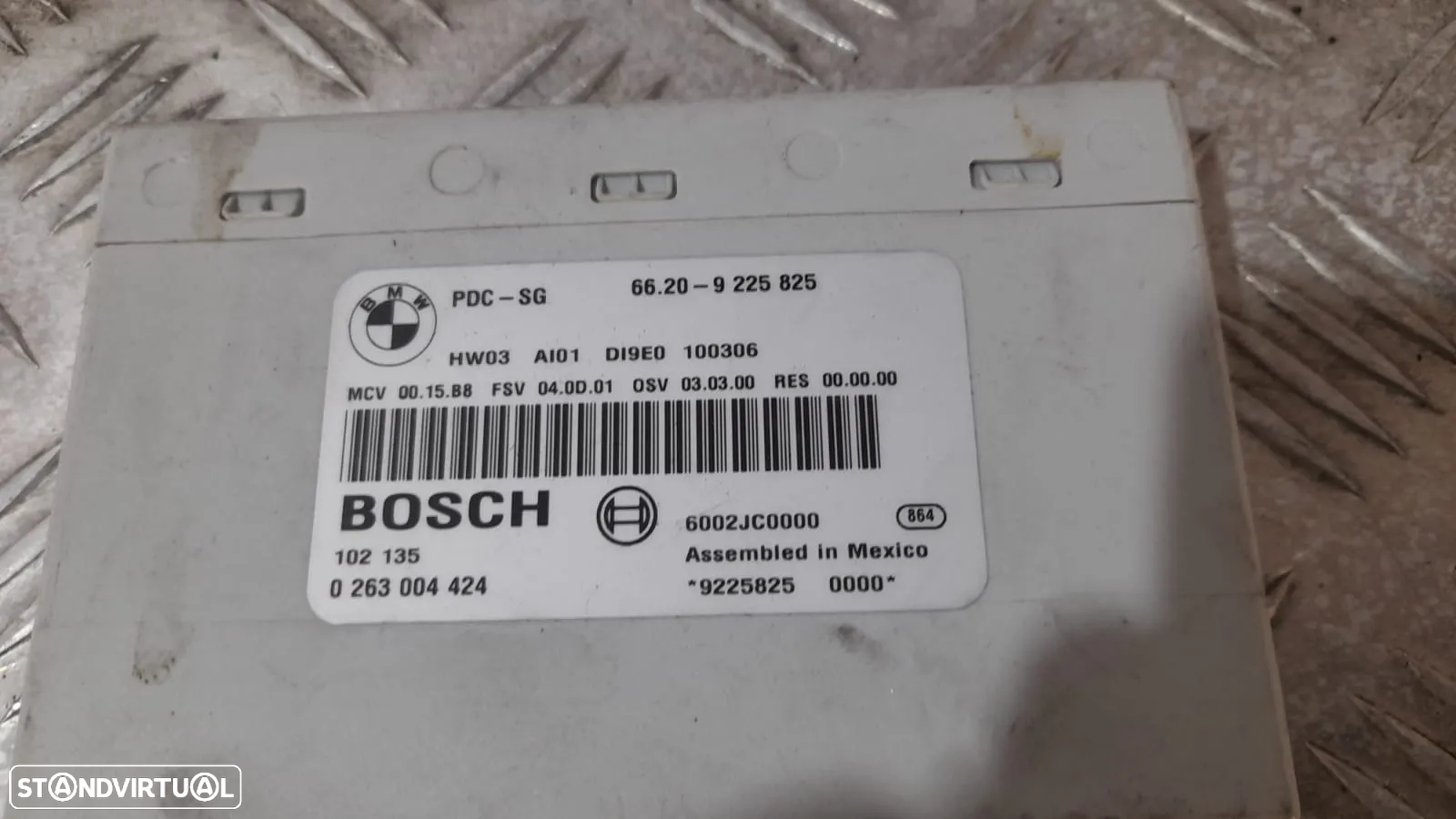 CENTRALINA ESTACIONAMENTO BMW SERIE 3 E93 CABRIO 66209225825 9225825 0263004424 BOSCH PARKING PARQUE SENSORES SERIE 3 E91 E92 COUPE SERIE 1 E87 E81 E82 COUPE E88 CABRIO X1 E84 - 3