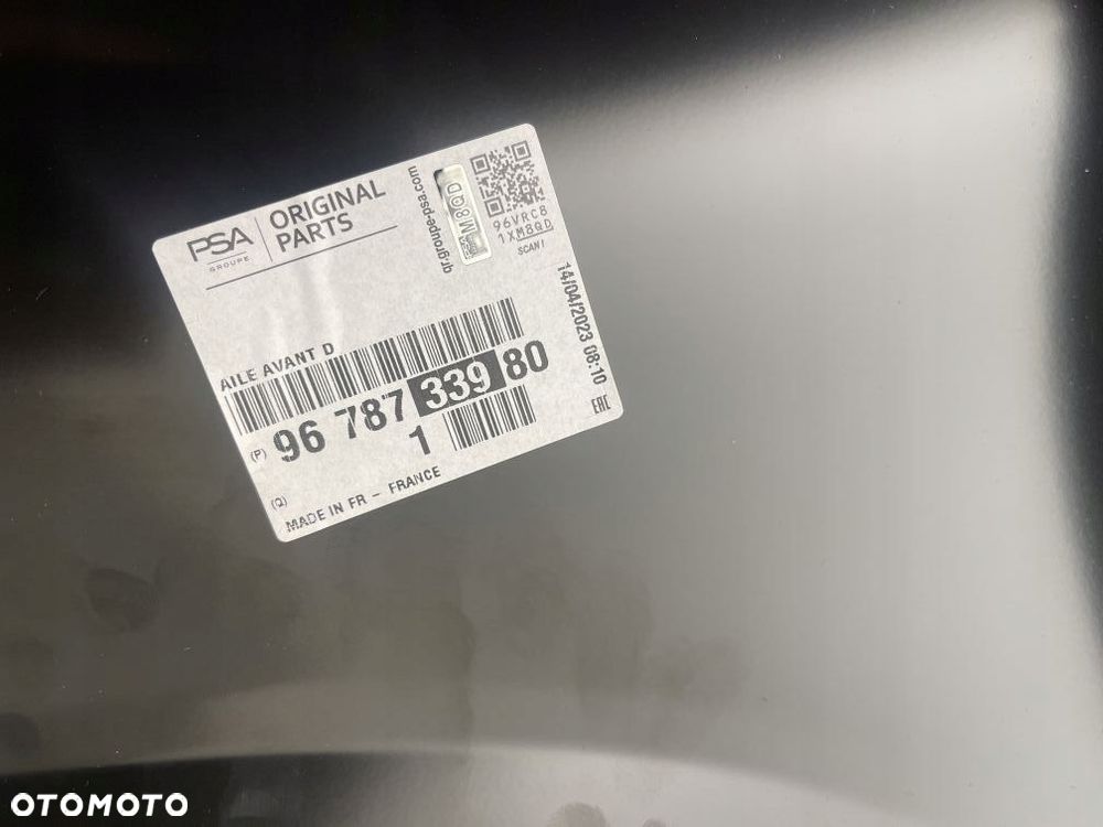 BŁOTNIK PRAWY PEUGEOT 2008 9678733980 - 3