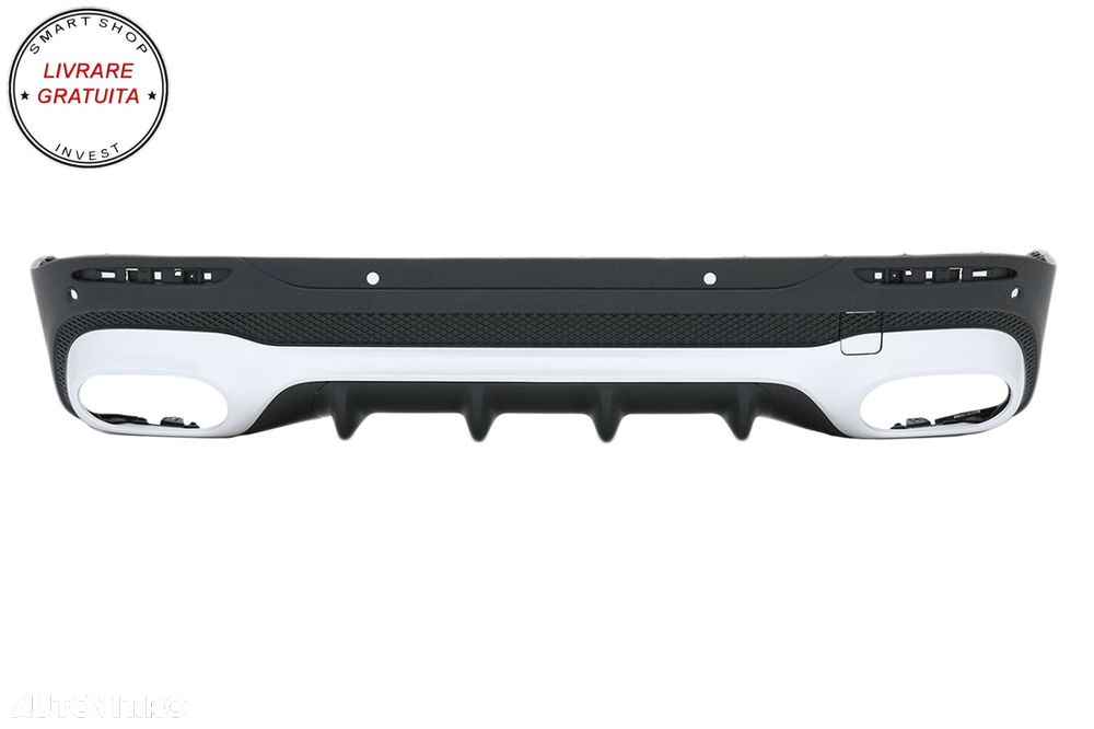Difuzor Bara Spate cu Ornamente Evacuare Mercedes GLB X247 SUV (2020-up)- livrare gratuita - 7