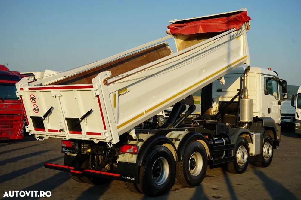 MAN TGS 35.420 / 8X4 / BASCULATOR 2 LATURĂ / HIDRAULIC / BORDMATIC / AUTOMAT - 7