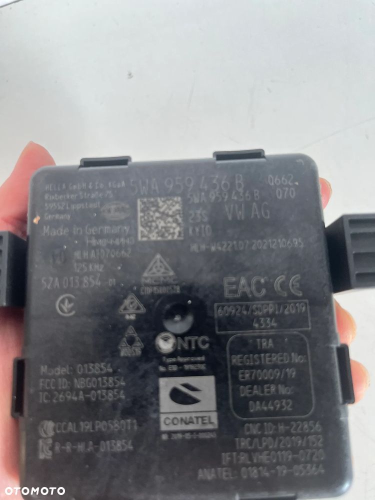 VW GOLF VIII 8 STEROWNIK MODUŁ KEYLESS 5WA959436B - 3