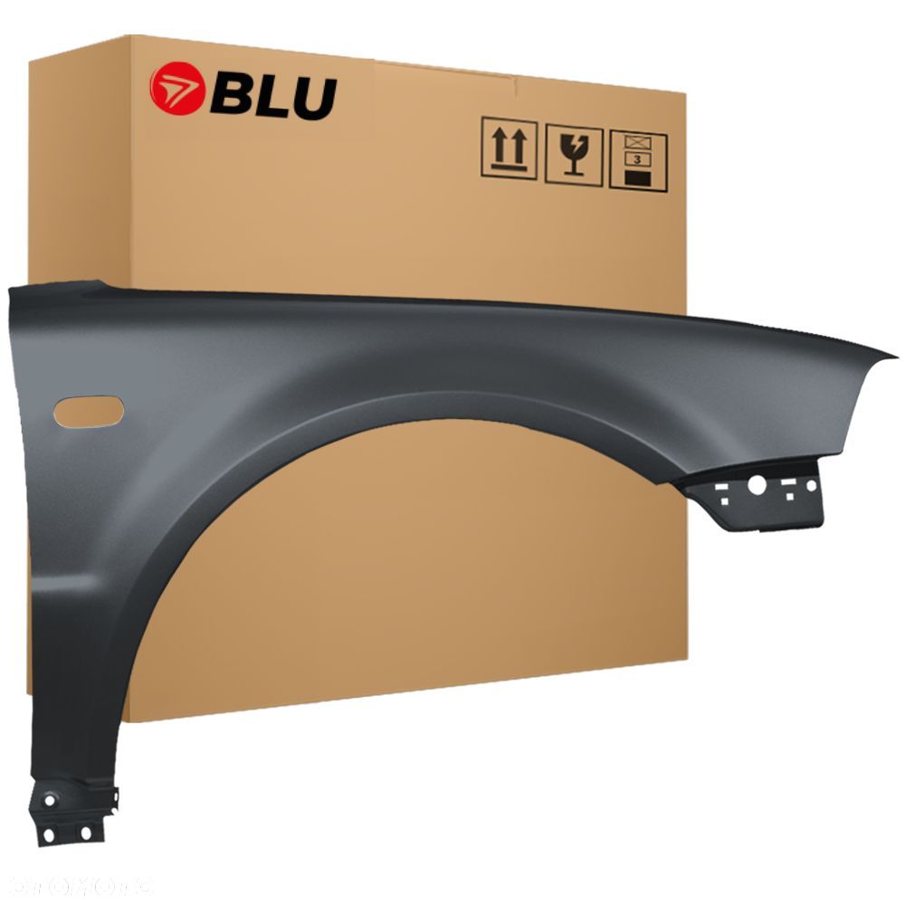 BLU Błotnik VOLKSWAGEN VW PASSAT B5 LIFT LA7T prawy srebrny 2000-2005 przód VereintGrau - 1