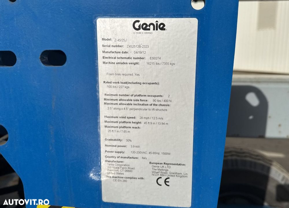 Genie Z45/25 Platforma Articulata - 5