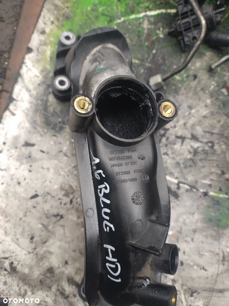 Citroen Peugeot Ford 1,6 E HDI 1,5tdci rura przepustnicy 9674942380 EGR FM5QD477AA - 1