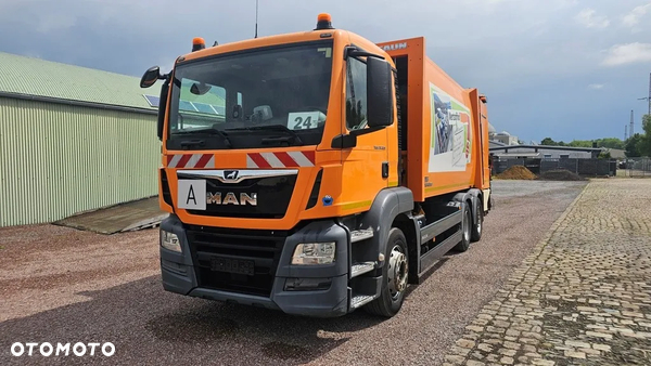 MAN TGS 26.320 EURO 6, FAUN 524 POWERPRESS II brama Kp 7 z DE