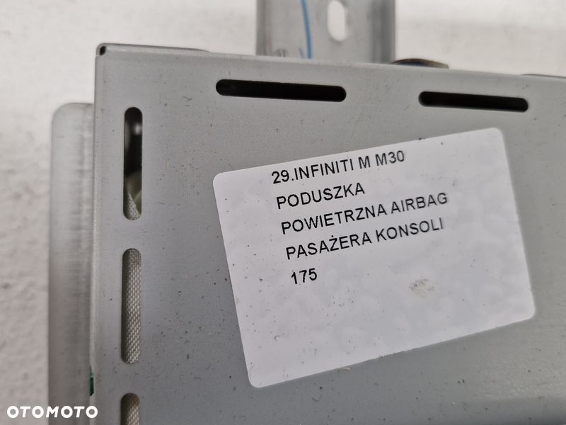 infiniti m m30 poduszka powietrzna airbag pasażera konsoli deski - 9