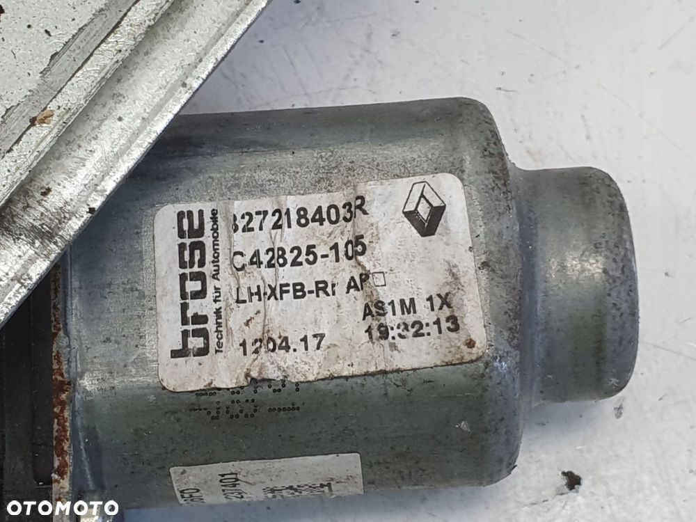 Renault Megane IV PODNOŚNIK SZYBY lewy tył KIEROWCY mechanizm 827218403R - 5