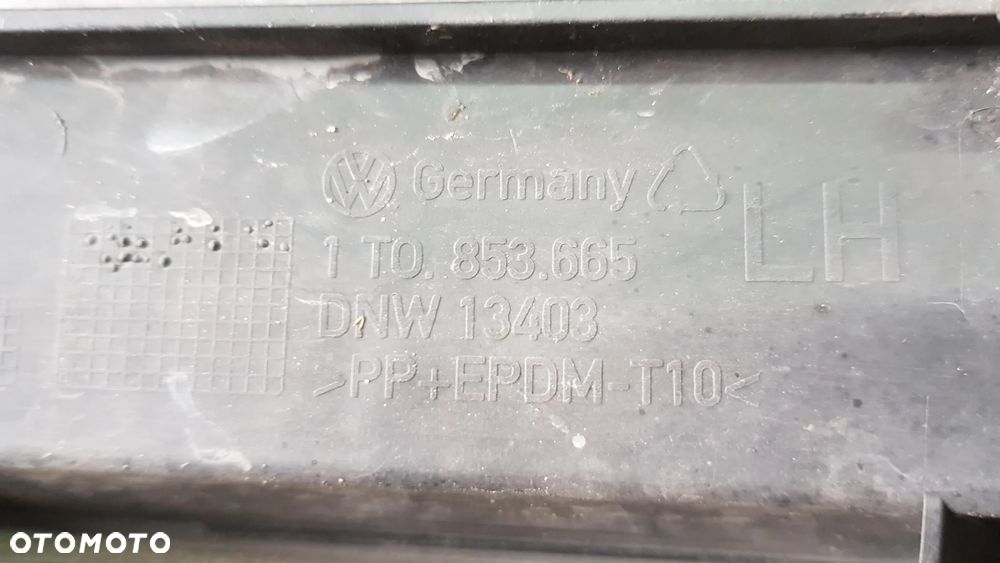 KRATKA ATRAPA ZASLEPKA ZDERZAKA VW TOURAN 03-07r 1T0853665 1T0853666 - 6