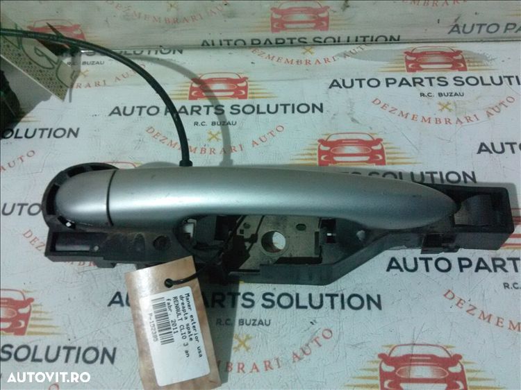 maner exterior usa dreapta spate renault clio 3 an fabr. 2011 - 1