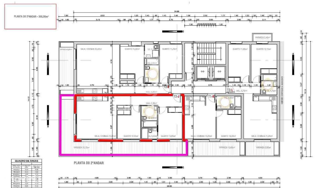 T2 em Monte Gordo, em edifício na 2ª linha com piscina - Grande imagem: 2/14