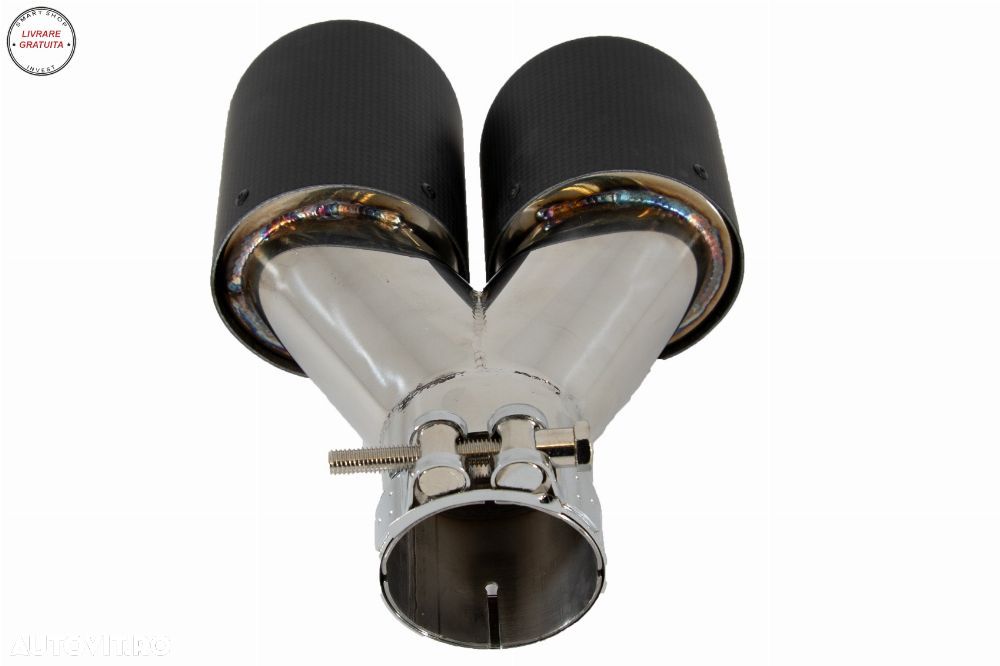 Tobe Ornamente Sistem de evacuare Carbon Fiber Finisaj Mat 6cm/2.36inch- livrare gratuita - 9