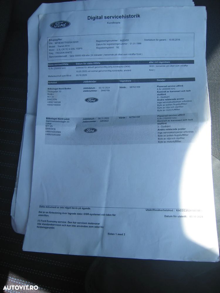 Ford TRANSIT . 6 Loc. PLATFORMĂ MIXTĂ . AC - 21