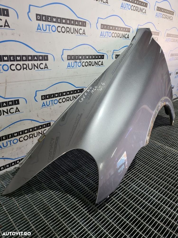 Aripa Stanga Fata Porsche Cayenne Facelift 2007 - 2010 4 Usi GRI LM7W (1060) RUGINITA - 3